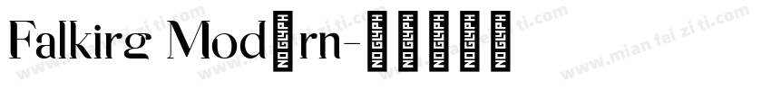 Falkirg Modern字体转换